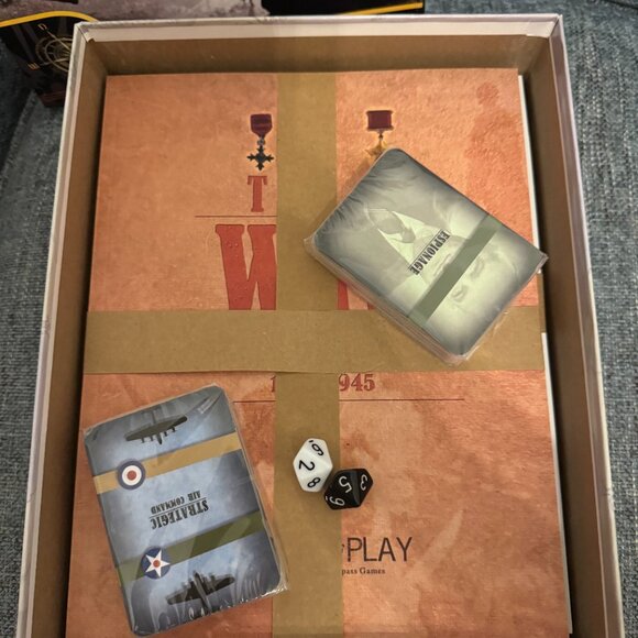 The War: Europe 1939-1945 (open, unpunched, cards factory sealed) Compass Games - Picture 15 of 15